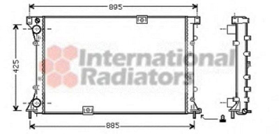 VAN WEZEL 43002360 -  Радиатор, охлаждение двигателя